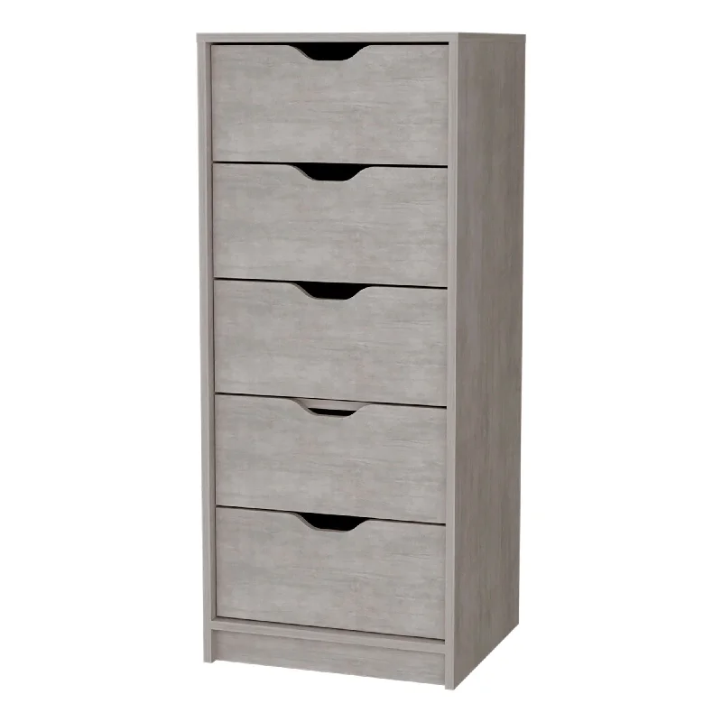 Five Drawer Standard Chest - Oak