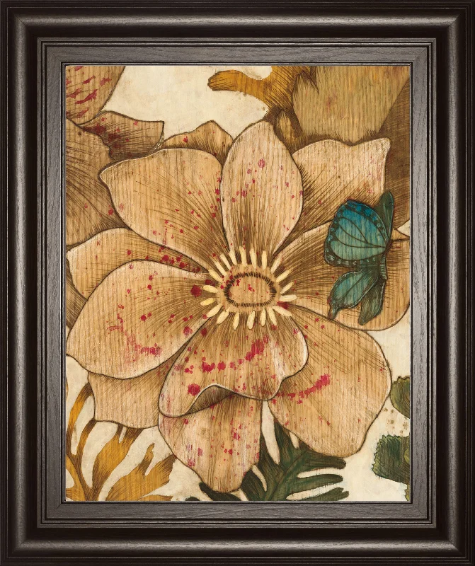 Fleurs De Bois By Maja - Framed Print Wall Art - Beige