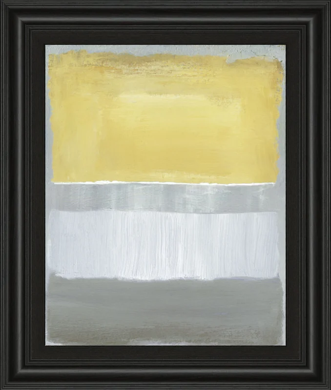 Halflight I By Caroline Gold - Framed Print Wall Art - Yellow