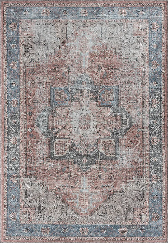 Jaipur 5' X 8' Washable Area Rug - Rust