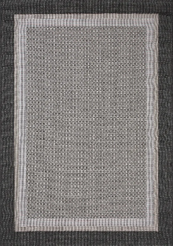 Jasper Border 5'3" X 7'7" Outdoor Area Rug - Grey