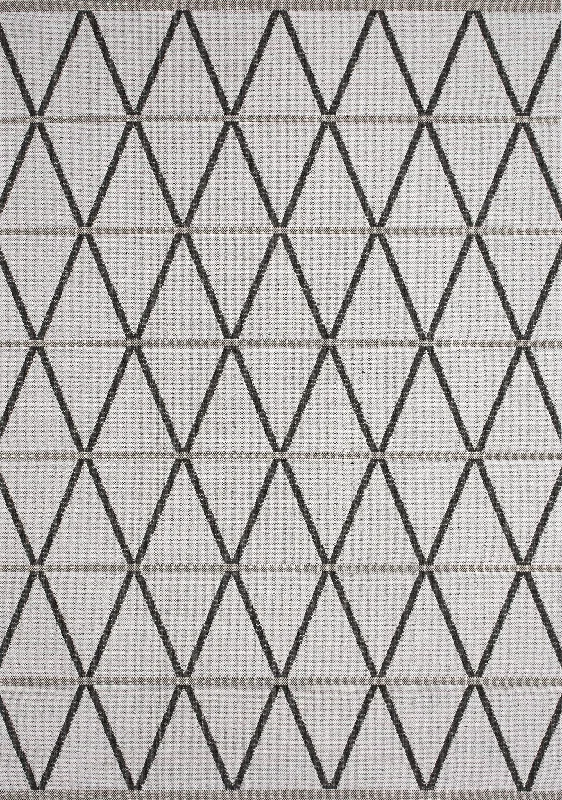 Jasper Trellis 5'3" X 7'7" Outdoor Area Rug - Grey