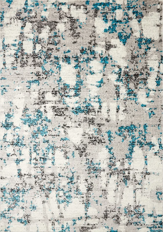 Merit 5'3" x 7'7" Area Rug - Grey, Blue