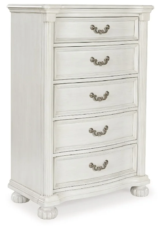 Montelaine - Antique White - Five Drawer Chest