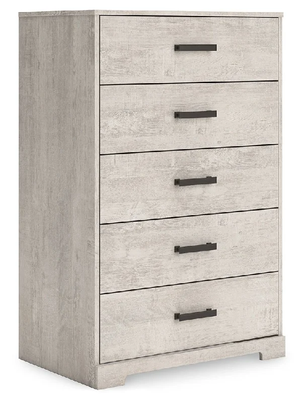 Shawburn - Whitewash - Five Drawer Chest