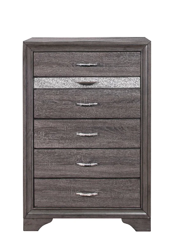 Six Drawer Chest - Dark Gray