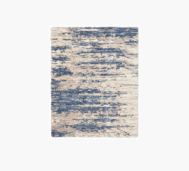 Cloud Light Blue Shag 5 x 8 Area Rug